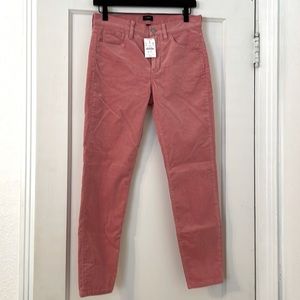 J Crew Vintage straight pant in garment-dyed corduroy blush pink 27 NWT